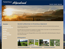 Tablet Screenshot of ferienhaus-alpenland.de